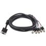 5 BNC TO SUPER VGA HD15-M CABLE 10FT