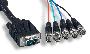 5 BNC TO SUPER VGA HD15-M CABLE 25FT