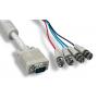 4 BNC TO SUPER VGA HD15-M CABLE 6FT