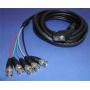 5 BNC TO SUPER VGA HD15-M CABLE 15FT