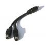 PS/2 PS2 Splitter Mouse-Keyboard Adapter for IBM COMPAQ TOSHIBA DELL