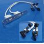 USB PORT DUAL to MAINBOARD PORT 2x5 Red 1-2(14in)INTEL