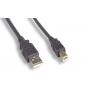 USB 2.0 COMPUTER CABLE TYPE A to TYPE B BLACK 10FT