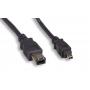 6FT FIREWIRE CABLE BLACK 6PIN 4PIN