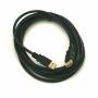 USB 2.0 Extension Cable Black 10ft A-Male to A-Female Premium