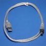 Firewire to USB Cable 6ft Silver Unknown Usage