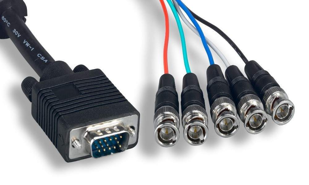 HD15 to 5-BNC Cables