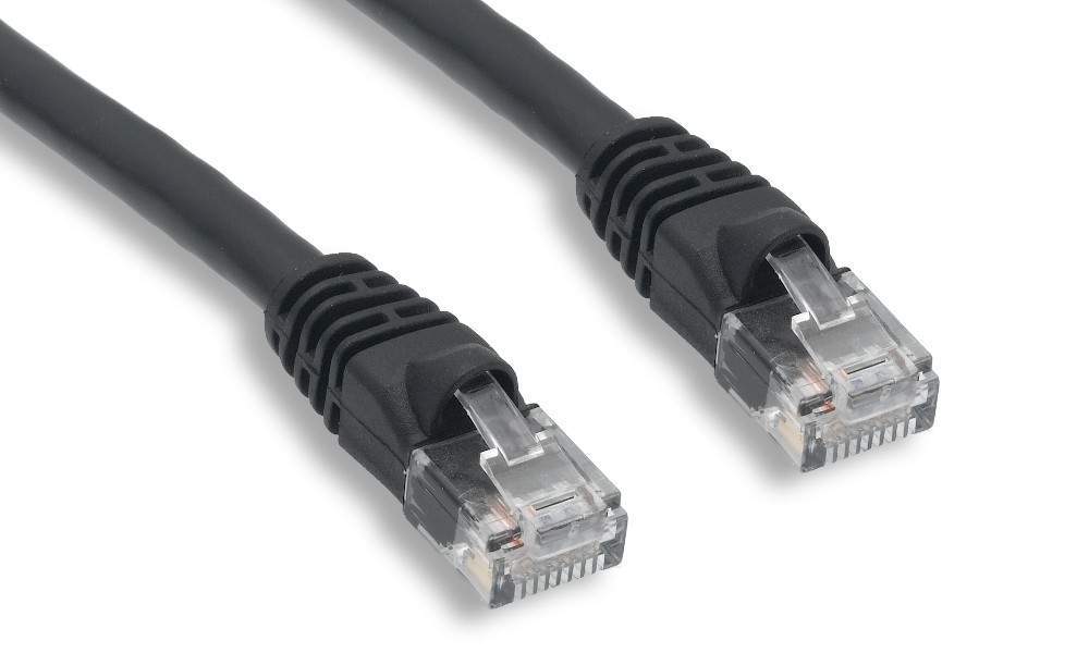 10FT CAT5e Snagless Ethernet Network Patch Cable Black