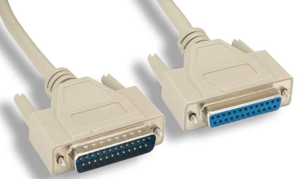 6FT DB25M to DB25F Straight Cable MF Extender Serial Motion Control