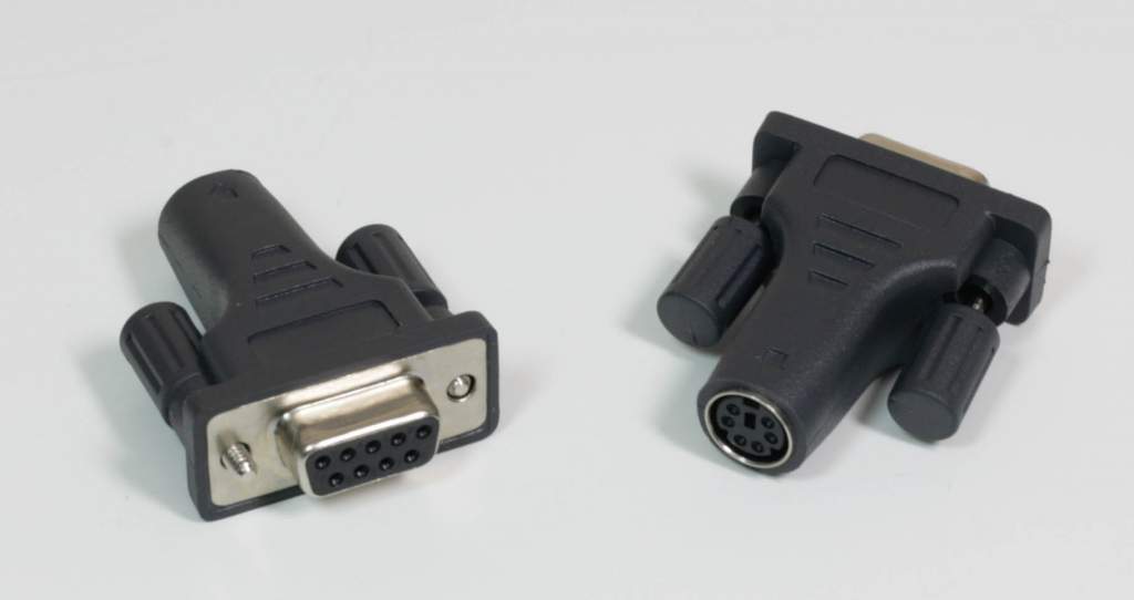 PS2F Mouse to DB9F Serial port Adapter PS2 MiniDin 6 Black
