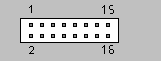 IDC 16 Pin Female