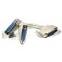 Y-Splitter Serial Cable DB25-Male to DB25-Female DB25-Female 8 Inch Parallel