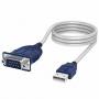 USB 2.0 DB9-Male Serial Port Cable 6FT Blue Sabrent CB-DB9P